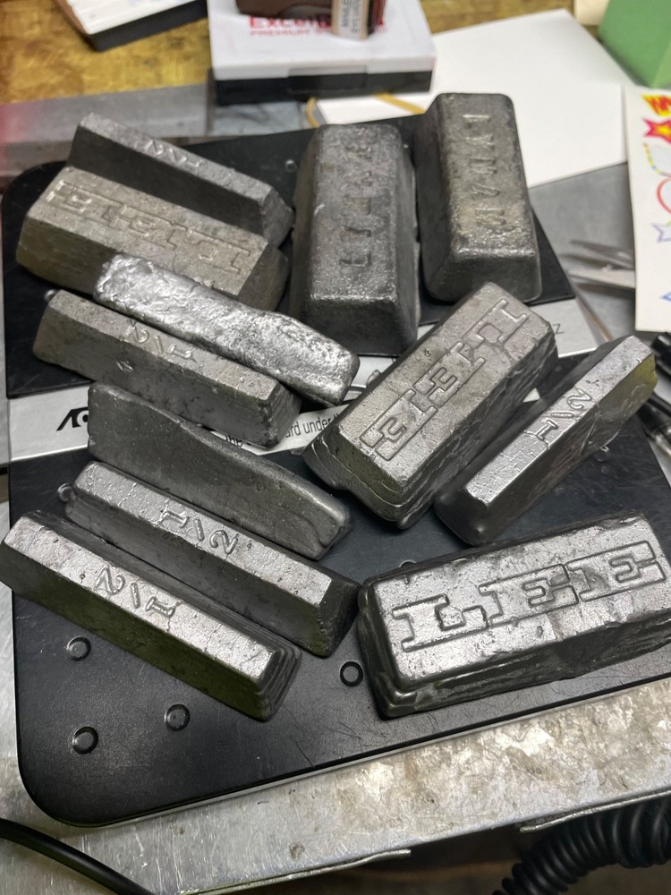 lead ingots bars 7.5lbs misc lee layman