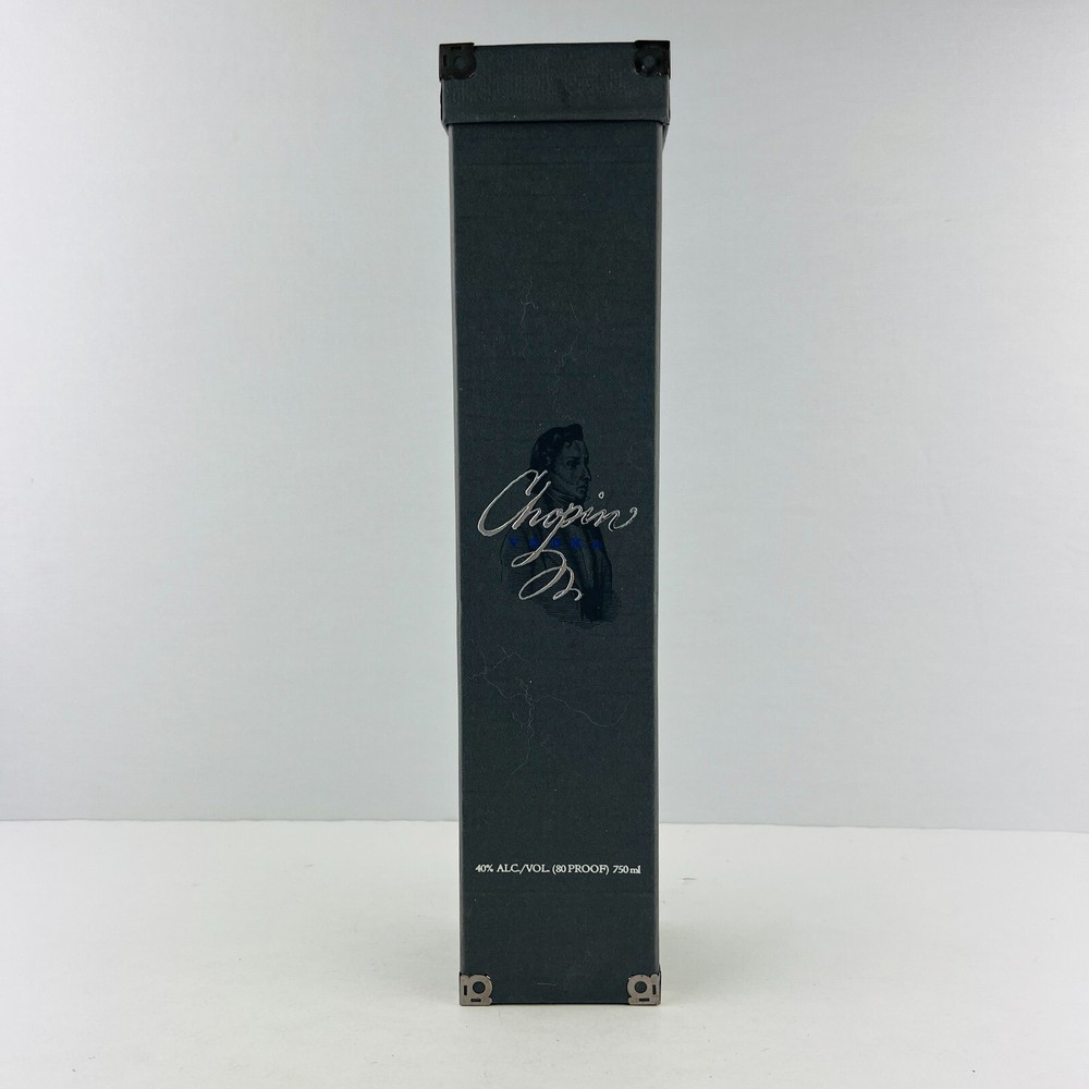 Chopin Vodka Empty Box Rectangular Barware Collectible Decor 750ml