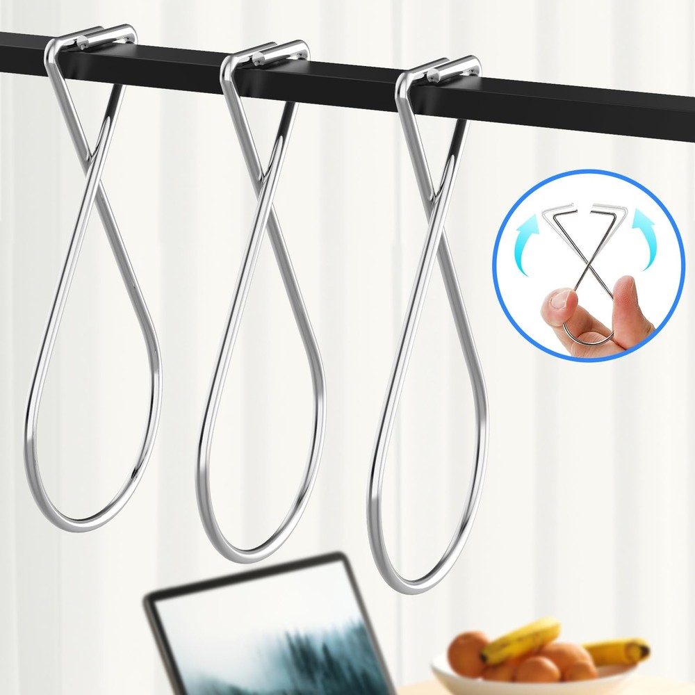 90 Pack Ceiling Hook Clips Drop Ceiling Hooks Grid Ceiling Hanging Hooks Clips