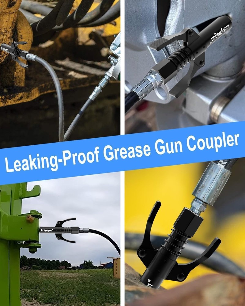 Grease Gun Coupler Black Leakproof - 1 PC