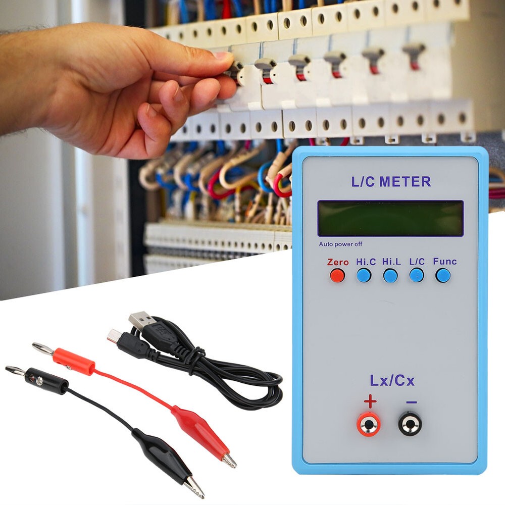 Inductance Capacitance Meter Handheld L/C Meter Electric Multimeter LC‑200A