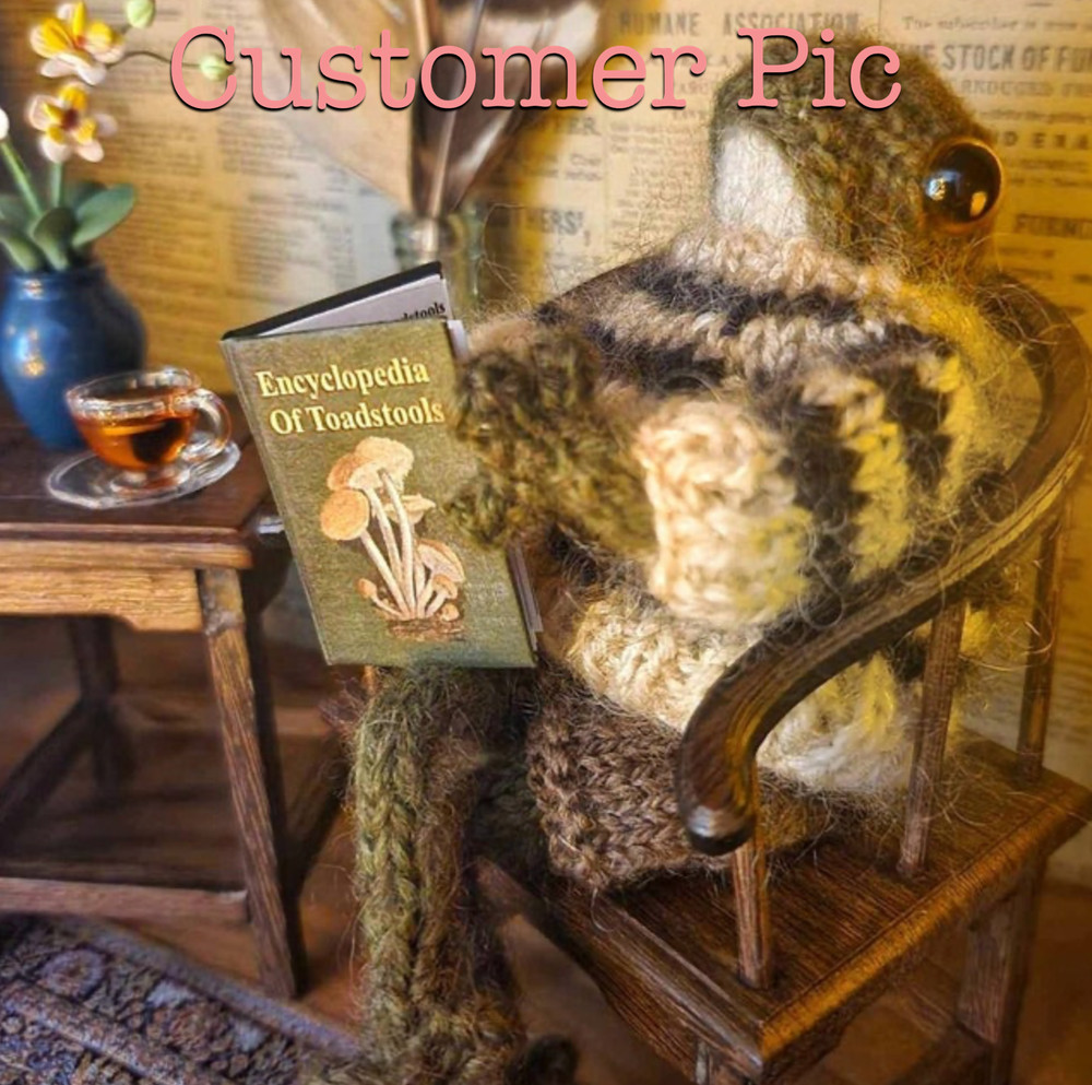 1:6 Scale ENCYCLOPEDIA OF TOADSTOOLS Miniature Illustrated Readable Book