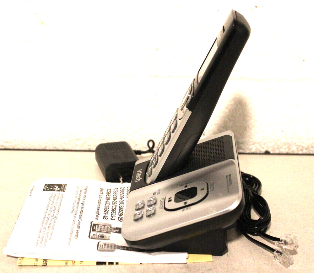 Vtech CS6529 DECT 6.0 Cordless Handset & Answering Machine Base