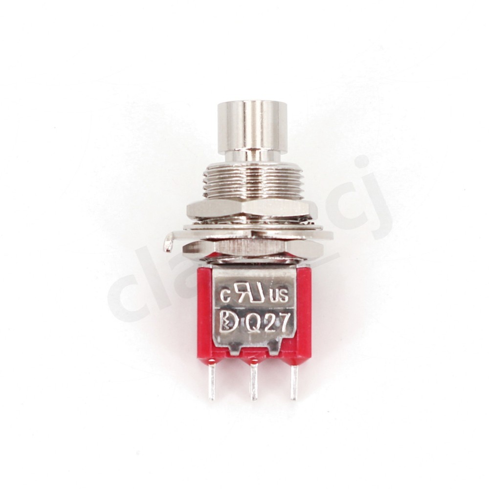 Q27 Series 3Pin SPDT Momentary Snap-Acting Pushbutton Switch 12mm Panel Mount