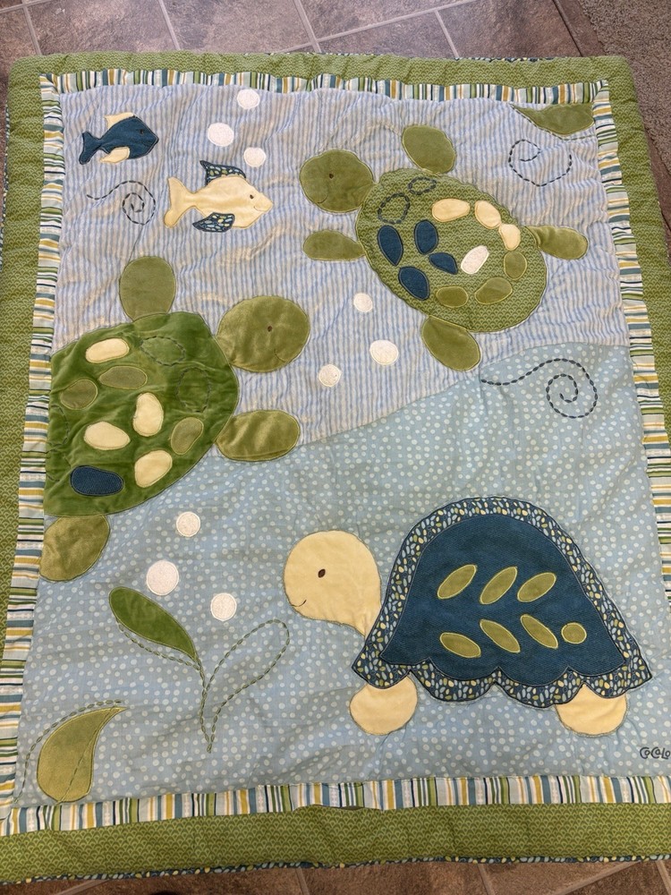 CoCaLo Crib Comforter Set Turtle Reef