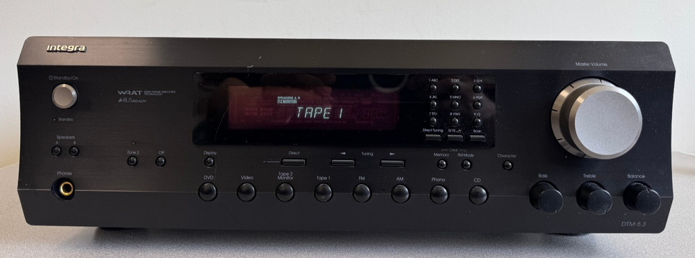 Integra DTM 5.3 A/V High Performance Receiver Read