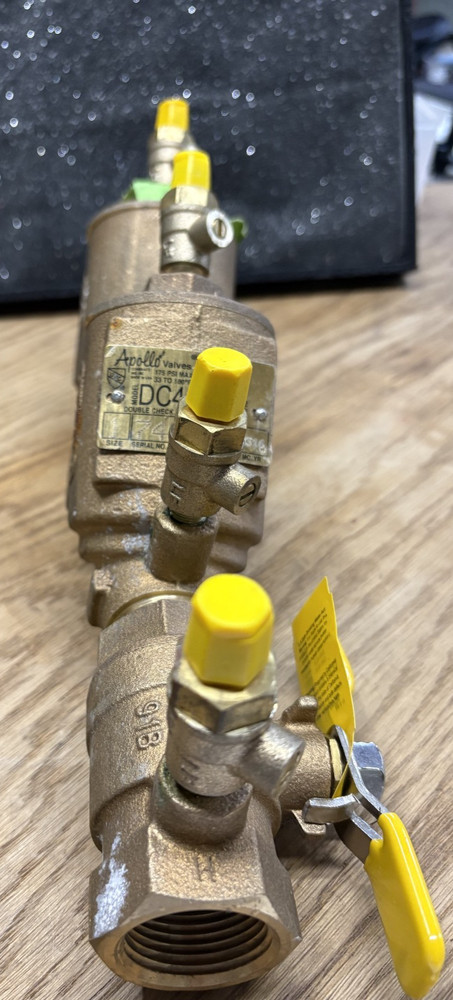 Apollo 4a double check valve assembly 1"