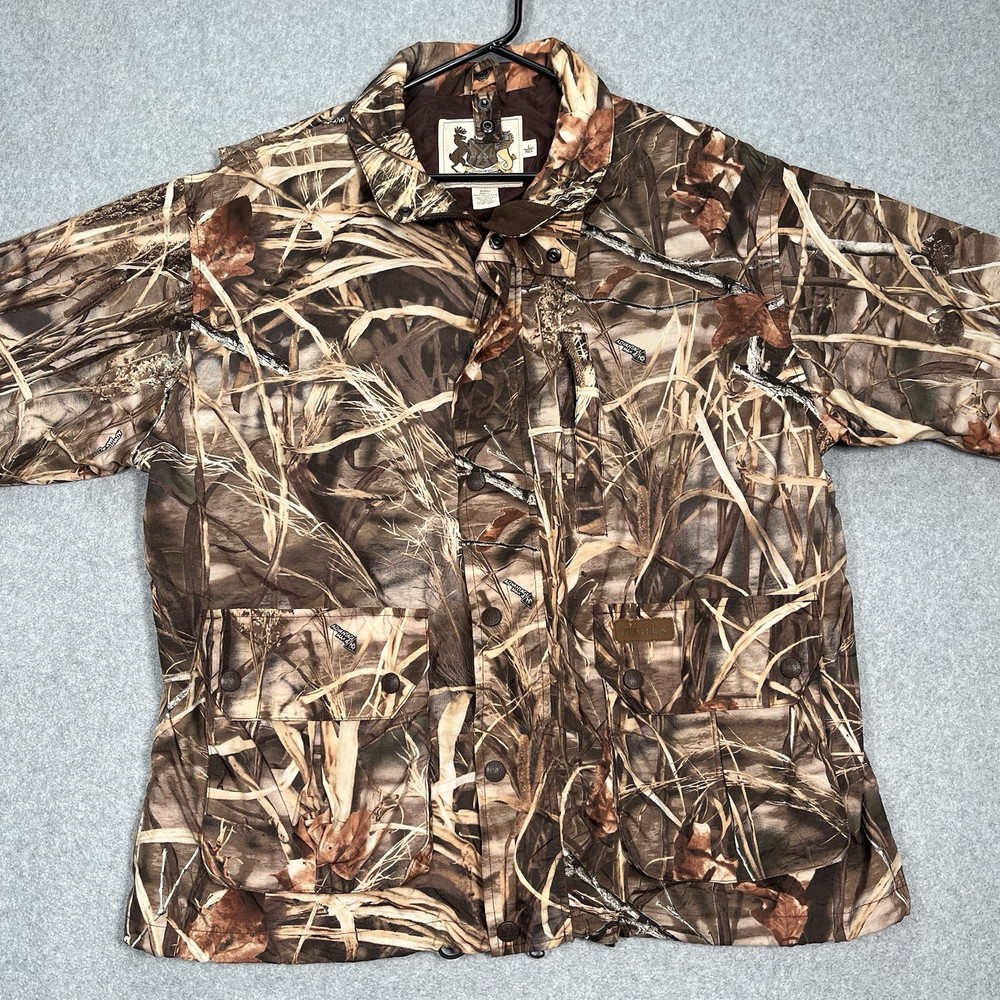 Herters Camo Jacket Full Zip Button Lined Advantage Max 4 Hunting