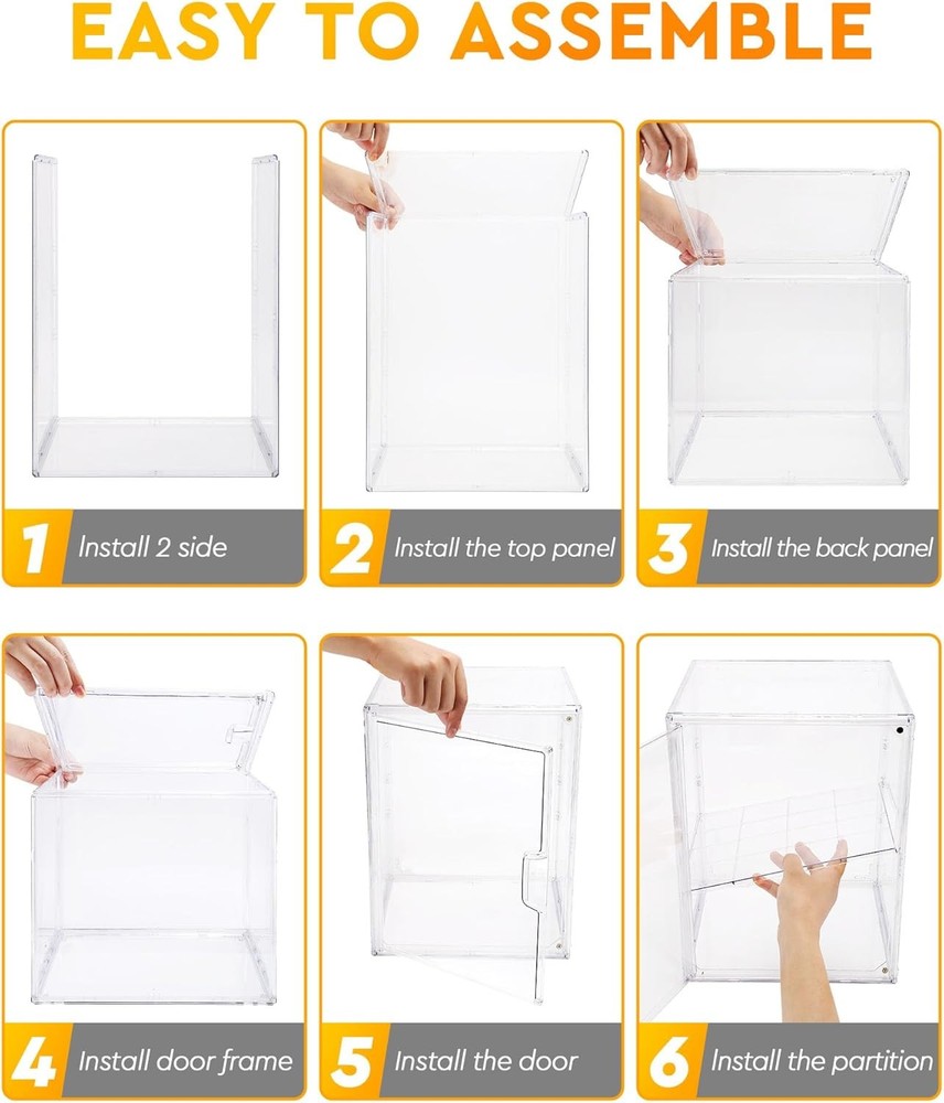 Pastry Display Case,Bread Box for Kitchen Countertop,4-Layer transparent