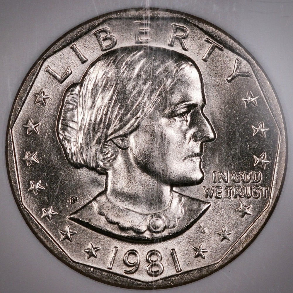 $1 1981 P Susan B Anthony SBA NGC MS67