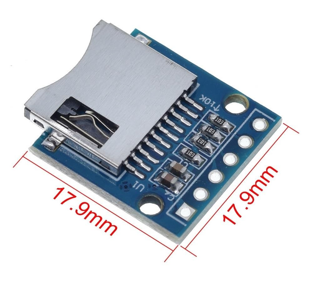 WWZMDiB 6 Pcs Micro SD TF Card Adapter Mini Reader Module 3.3V 6 Pin SPI