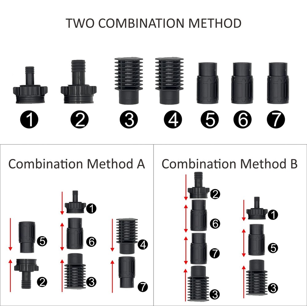 Toolazy Ebb & Flow Fitting Kit，Ebb and Complete Kit Combo Set...