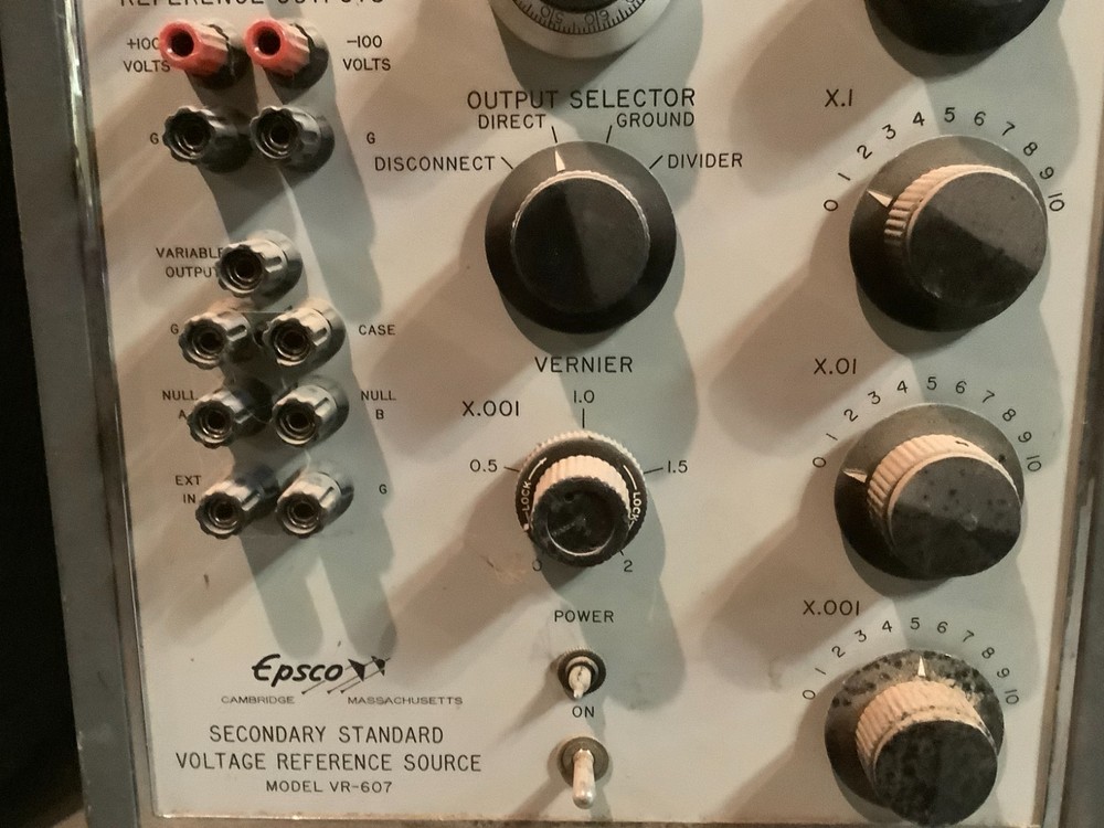 Epsco Secondry Standard Voltage Reference Source Model VR-607