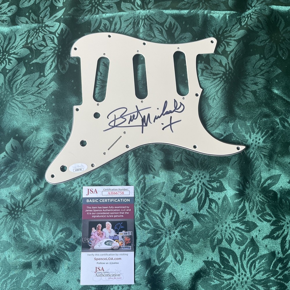 Bret Michaels signed autographed guitar pickguard￼ jsa certified