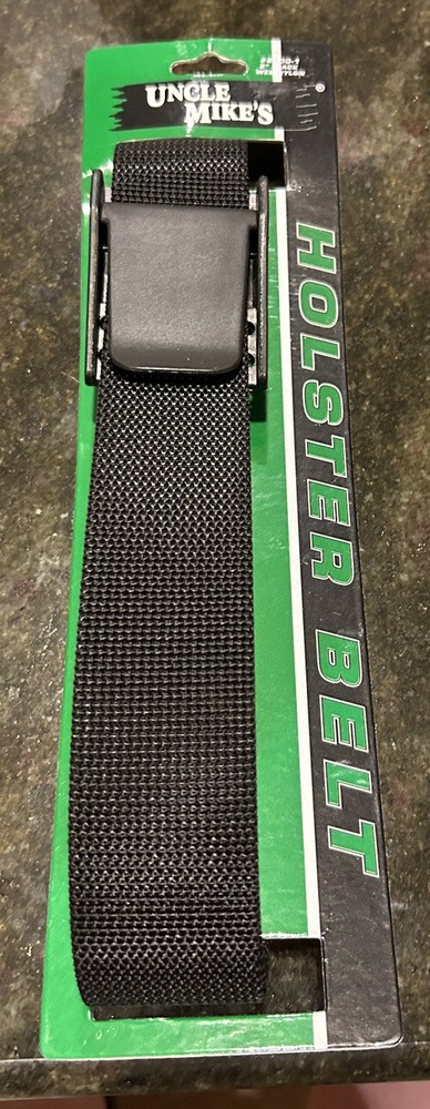 Uncle Mike's Holster Belt 2" Black Web Nylon 8800 1