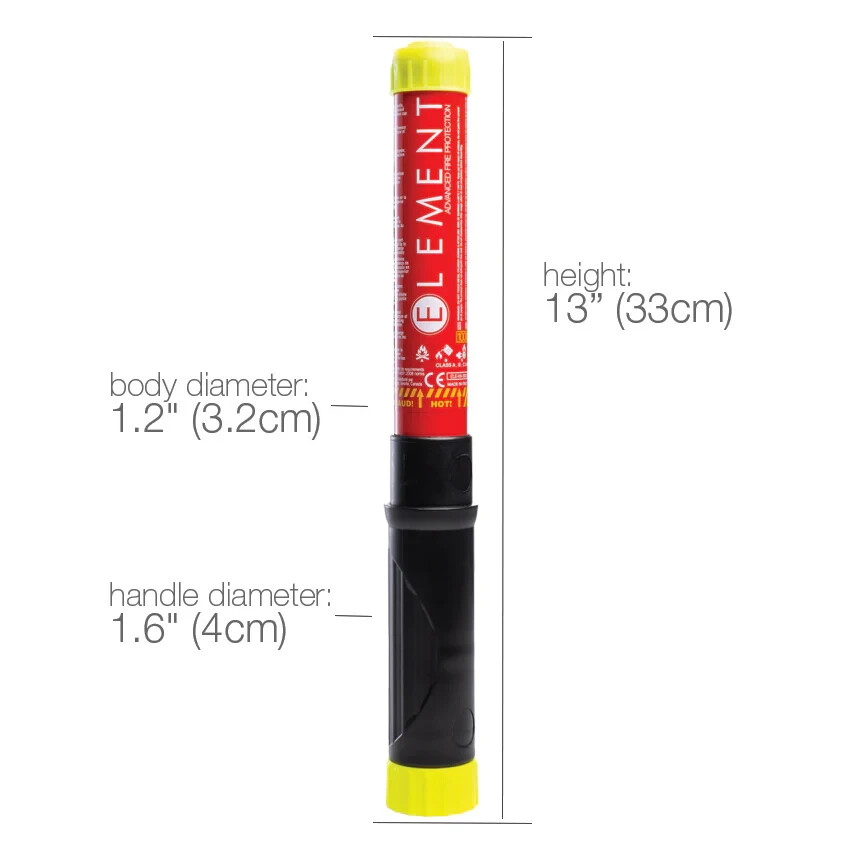 Element E100 Fire Extinguisher Stick 40100, 100 second discharge NO MAINTENANCE