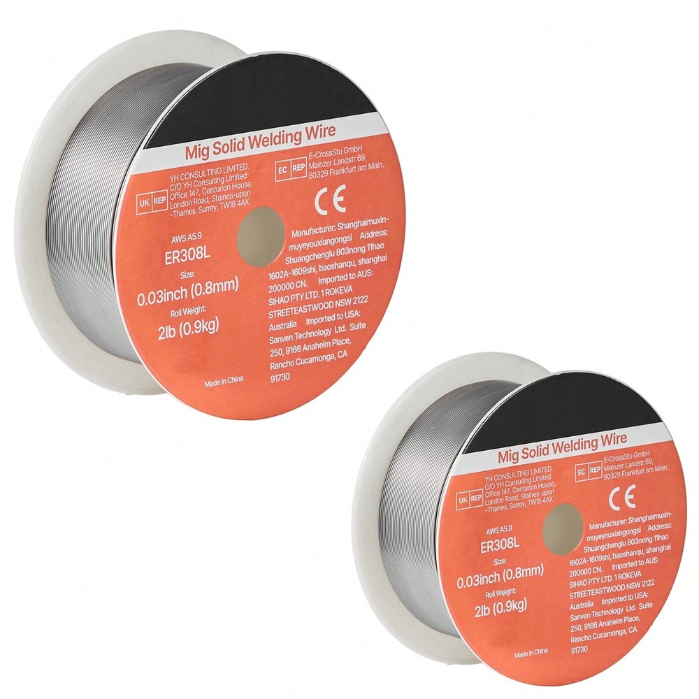 Solid MIG Welding Wire, ER308L 0.03-Inch 2 LBS, Low Spatter