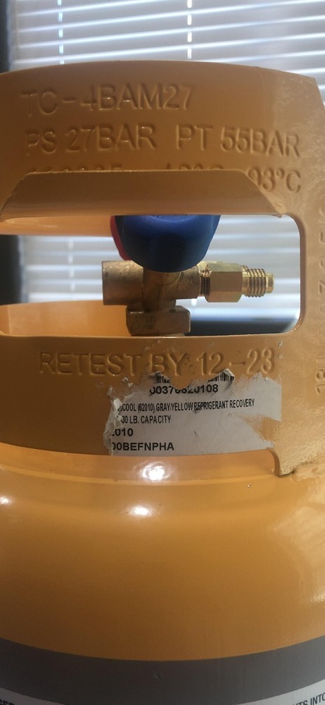 Refrigerant Recovery Cylinder 1/4" FL-M