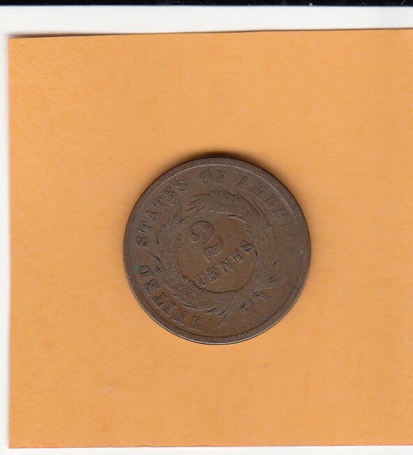 1864 2 Cent Piece