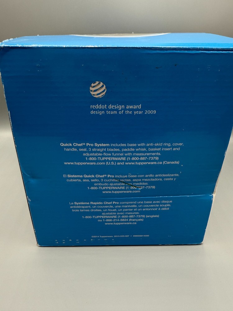 TUPPERWARE Quick Chef Pro System Blue Manual FOOD PROCESSOR Chopper