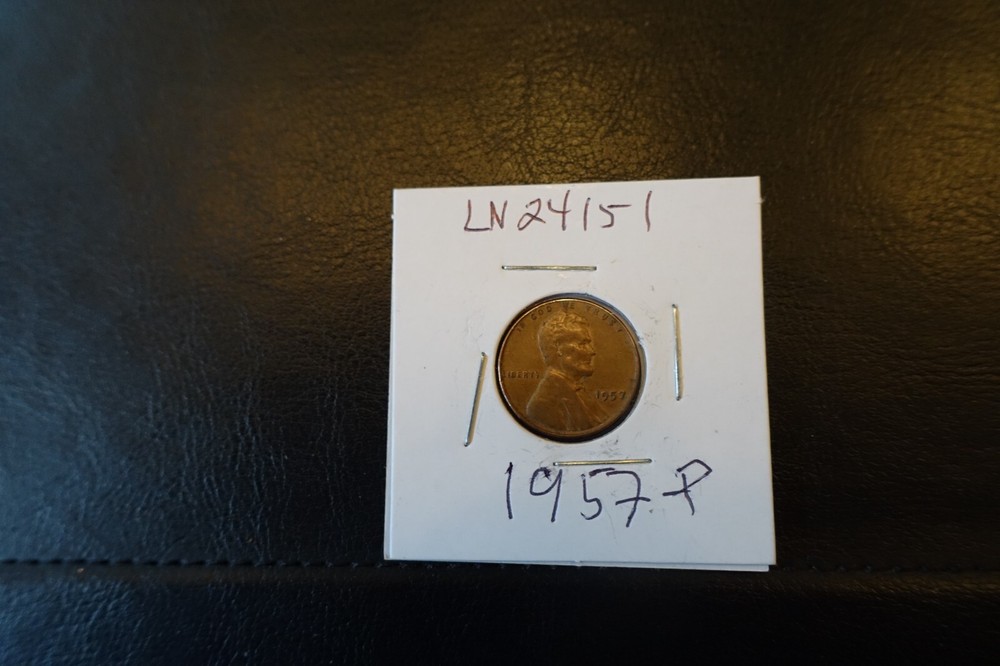 1957-P 1 cent Lincoln  Penny