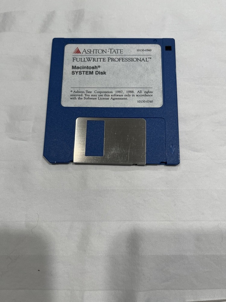 Vintage Mac Apple Software Ashton Tate FullWrite Professional. Complete