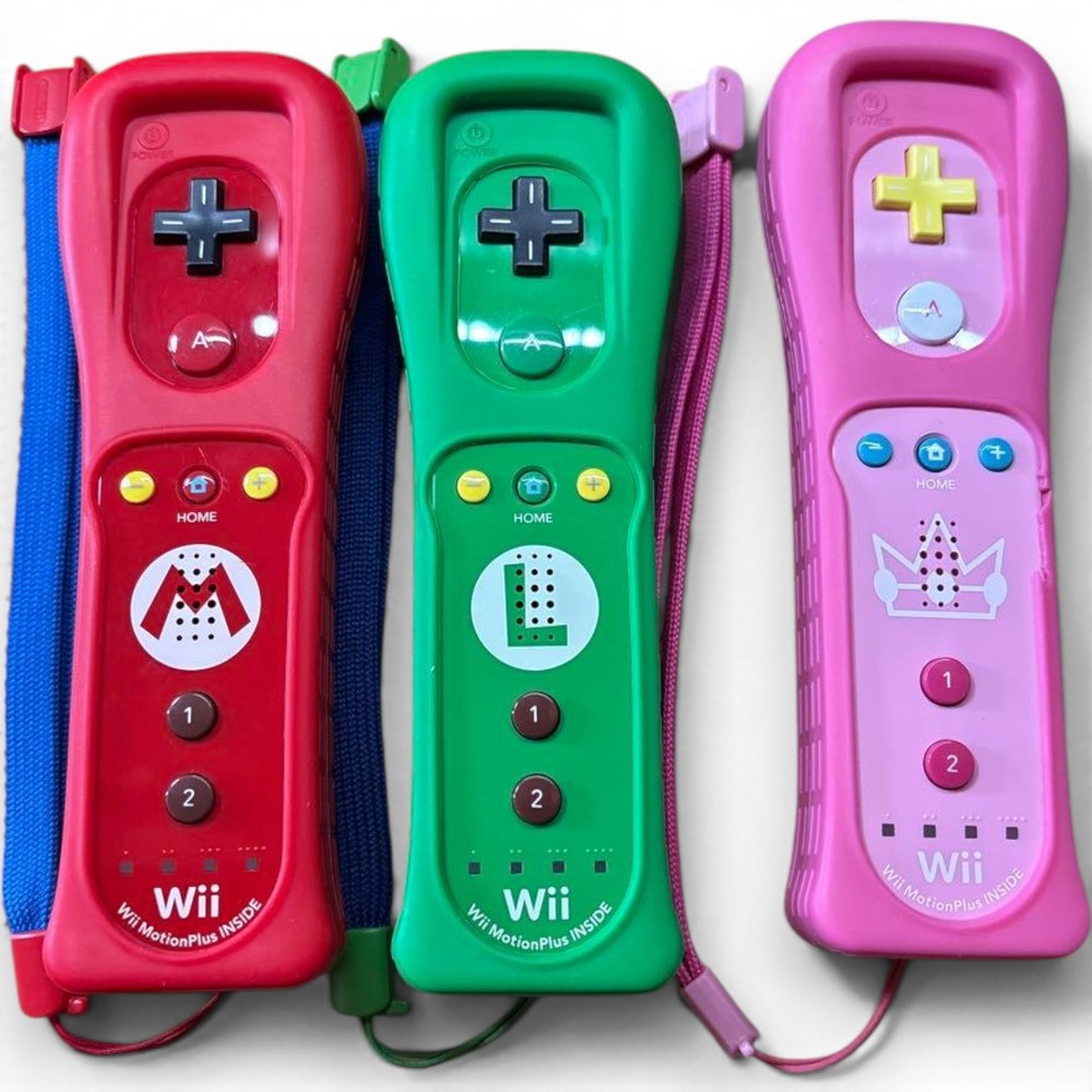 Nintendo Wii Remote Control Controller Motion Plus Mario Luigi Peach 3set