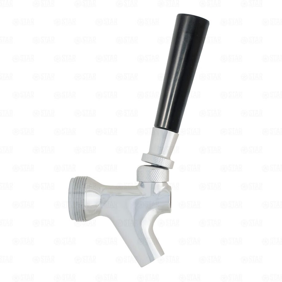 Draft Beer Faucet + 4" Door Shank for Kegerator Keezer Tap Set Chromed Brass