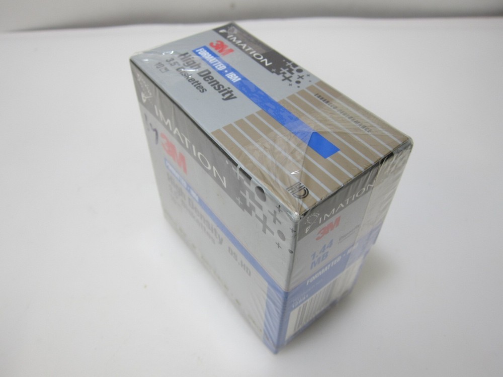 Imation 3M 1.44 MB High Density 3.5" Diskettes 10 Pack - NEW/SEALED