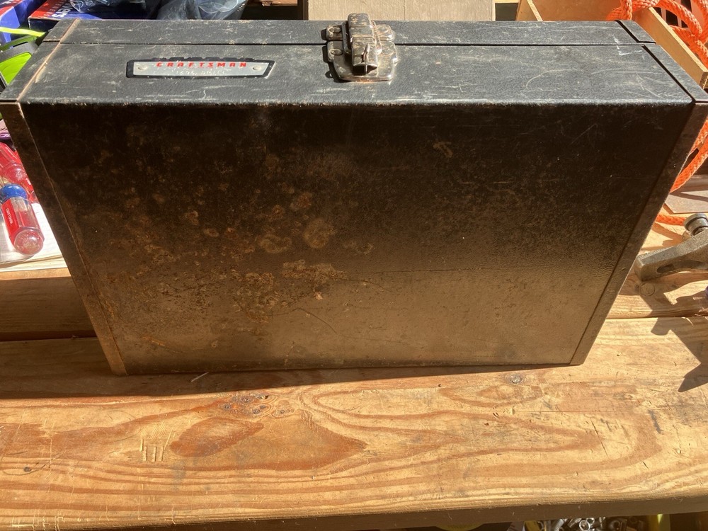 Craftsman Vintage Metal Drill Box With Tray