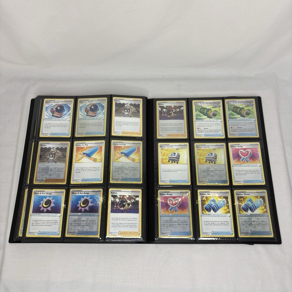 Evolving Skies SWSH Base Set Holo Reverse V Folio 9 Pocket Binder BCW