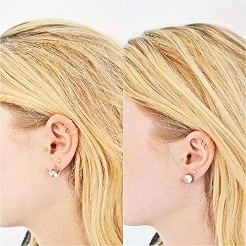 Secure Locking Earring Backs in Platinum - Hypoallergenic with Support Disc