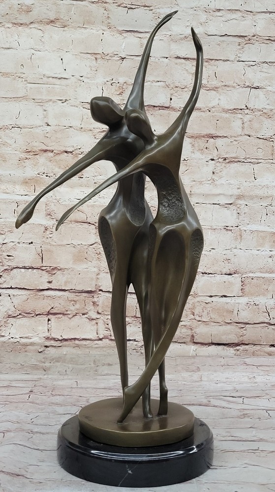 Miguel Lopez Original - Artwork Modern Abstract Bronze Dancer Statue