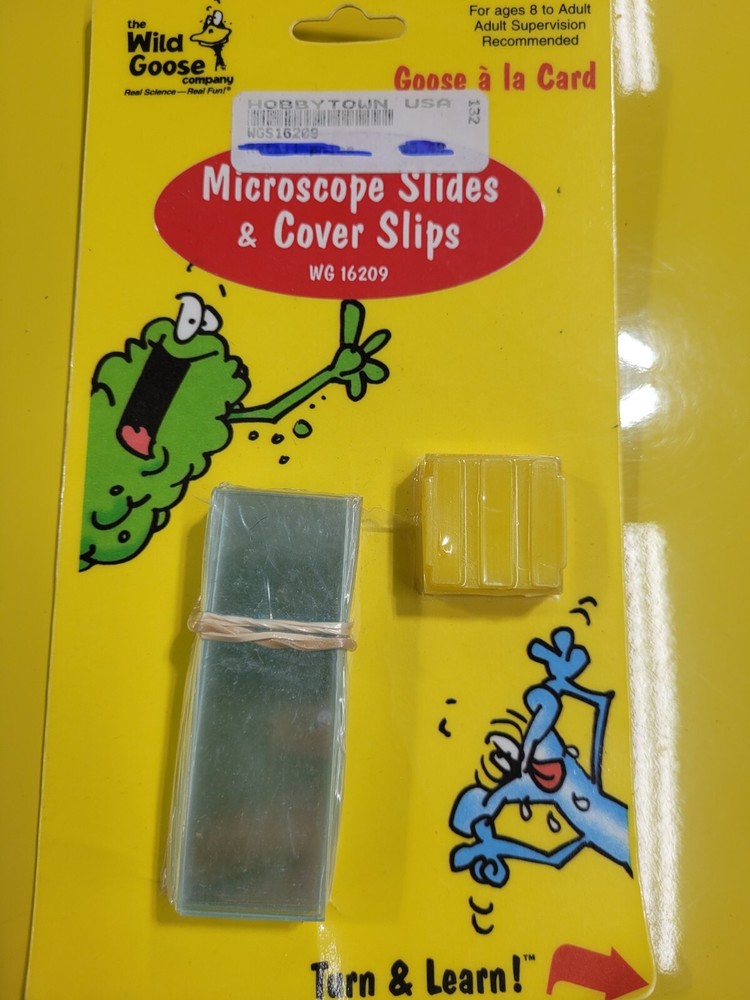 Wild Goose Co. Microscope Slides with Coverslips (10 pack) NEW