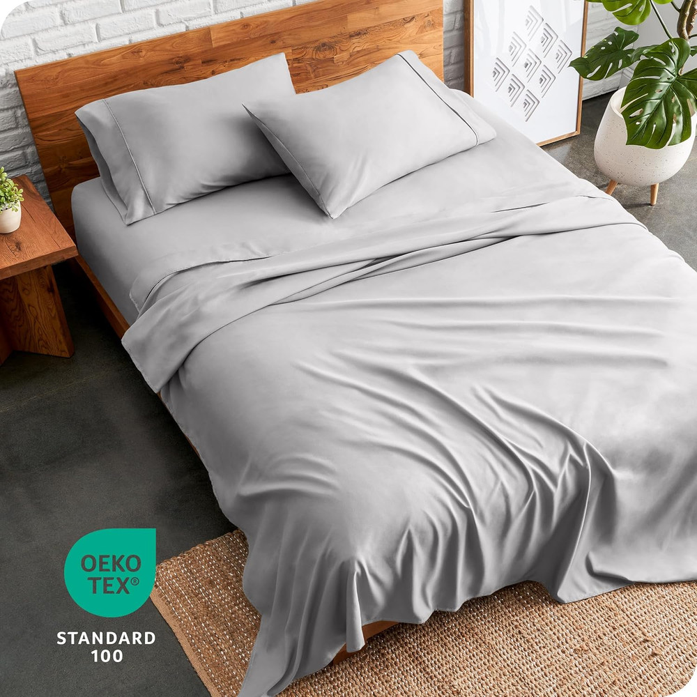 Queen Sheet Set - Luxury 1800 Ultra-Soft Microfiber - Double Brushed - Deep Pock