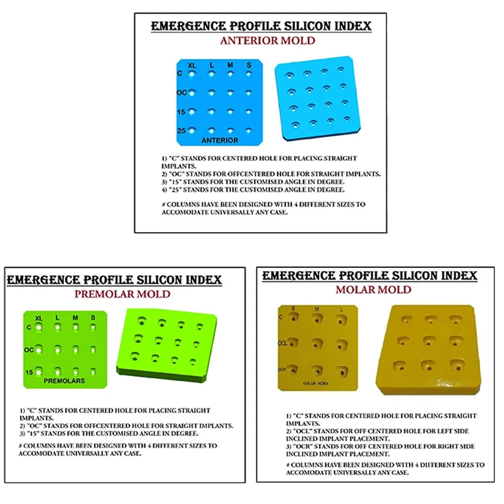 NEW Gingival Former Customization Silicon Index JULLDENT/ EMERGENCE profile