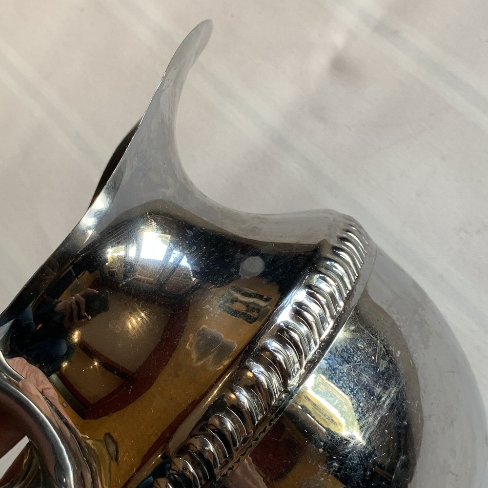 VINTAGE WATER PITCHER WITH HANDLE- CHROMIUM LB PLATED
