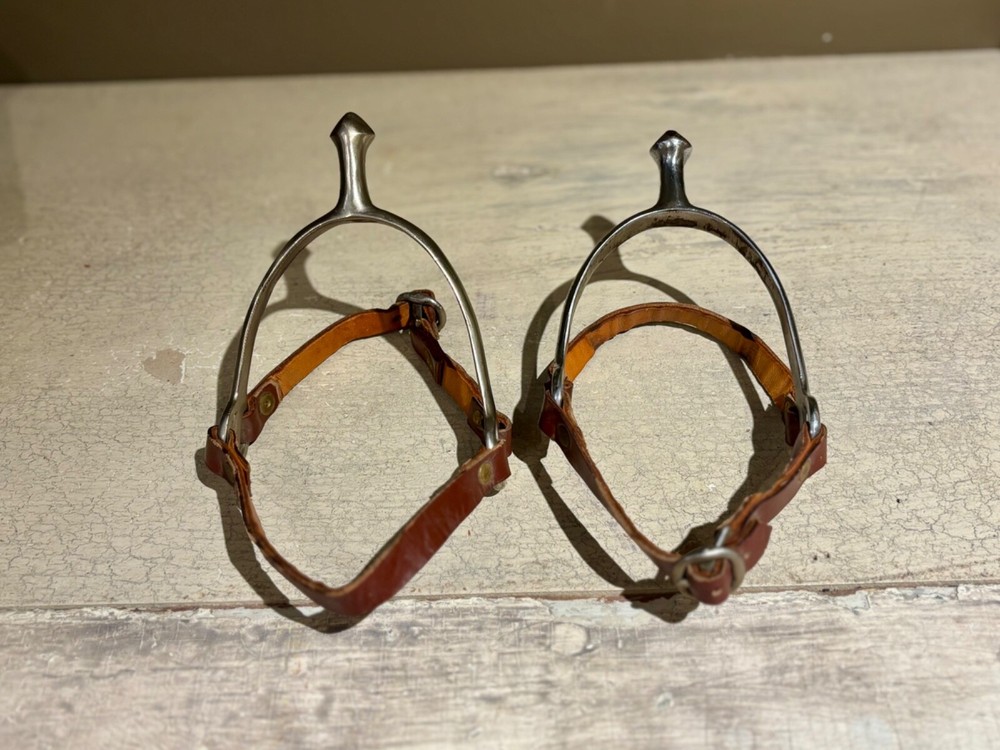 Vintage Nickel Plated Cavalry Spurs