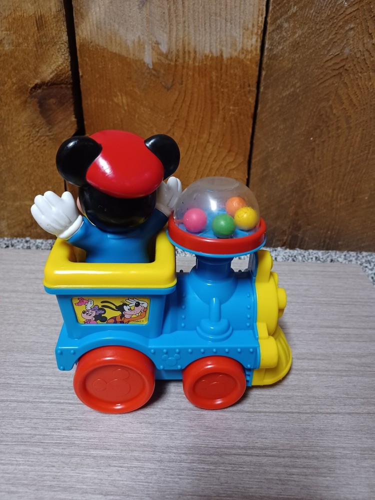 Vintage Mickey Mouse Popping Train Toy