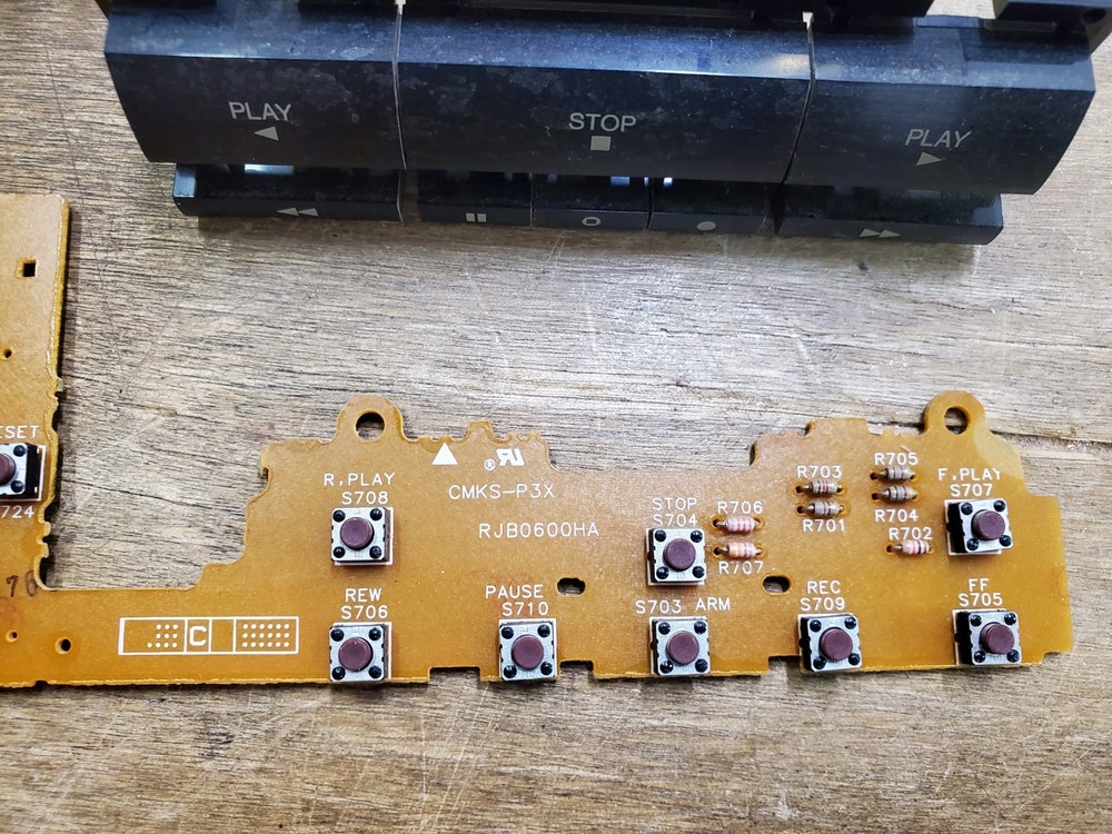 Technics RS-TR262 Double Cassette Deck Button Knob Power Switch Board Controls