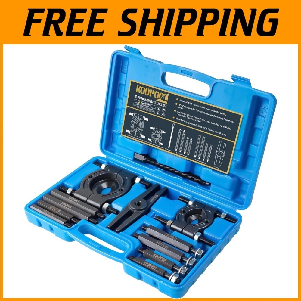 Wheel Hub Puller Set, 5 Ton Capacity Bearing Separator