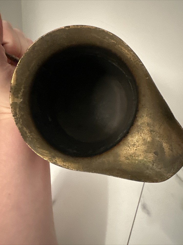 Vintage Copper And Brass Pitcher