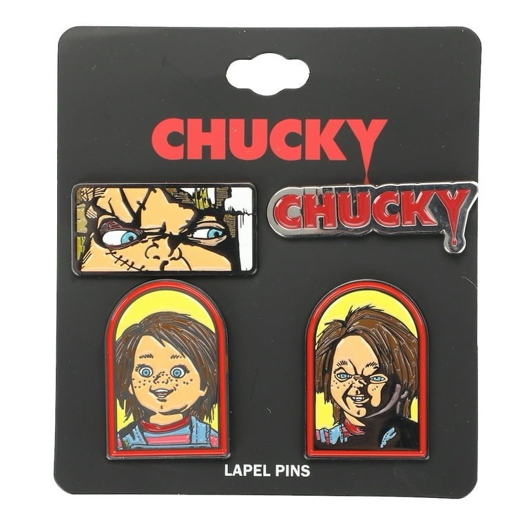 Chucky Set of 4 Enamel Pins