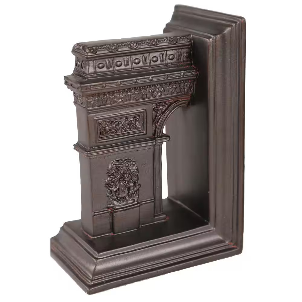 Dark Brown Arc De Triomphe Bookends