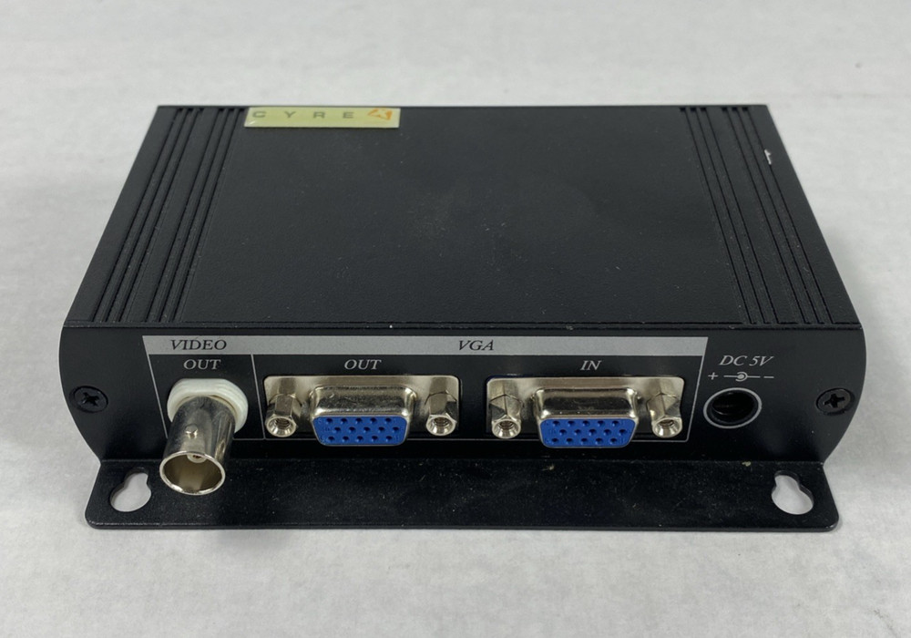 Cyrex VGA to BNC Converter No AC Adapter Untested