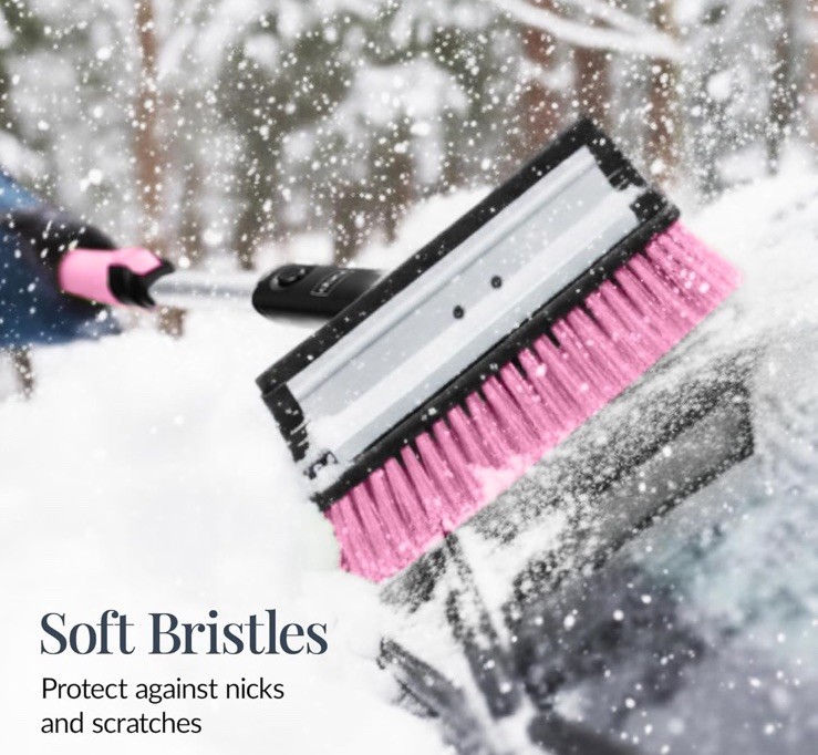 39" Extendable Snow Brush Ice Scraper Squeegee Car Winter Kit, New