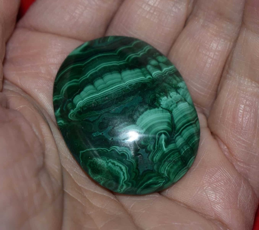 Malachite Worry Stone #1