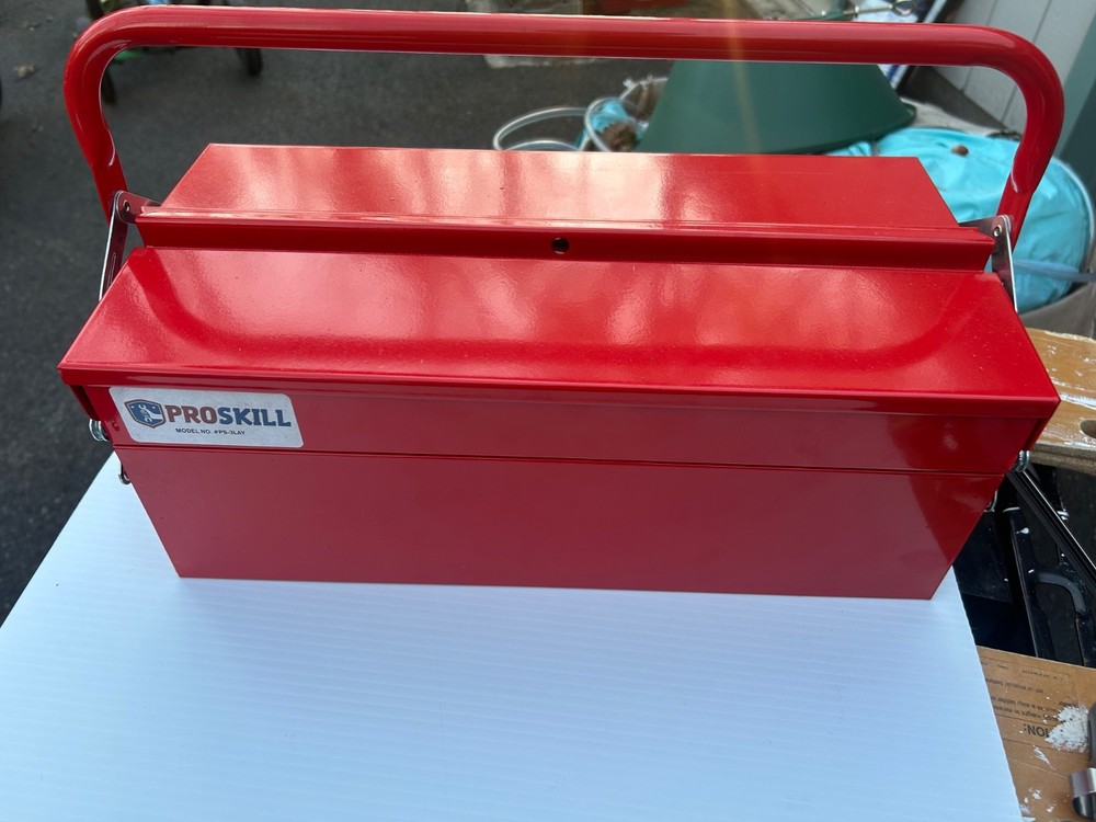 3-layer ProSkill metal tool box - Model PS-3LAY