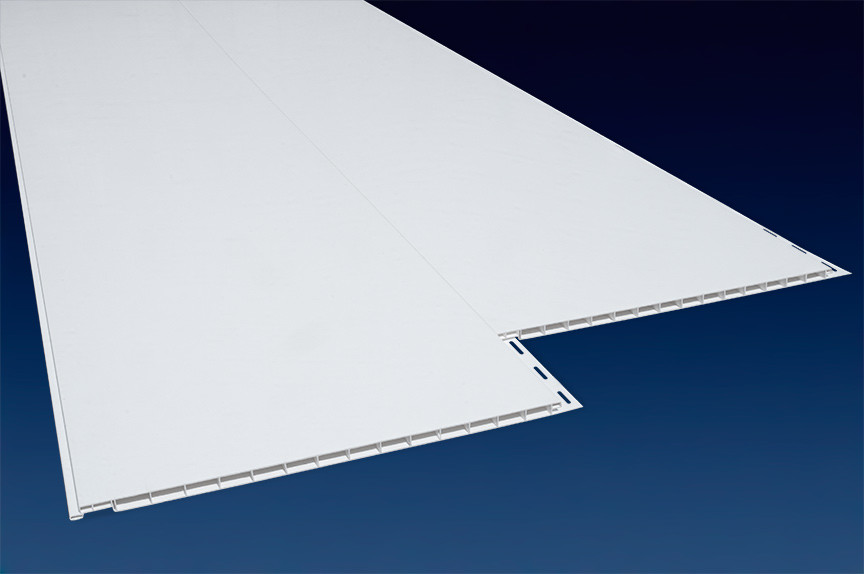 150 PCS 20' WHITE DURACLAD PVC MULTI WALL INTERLOCKING LINER PANEL 16" C/C