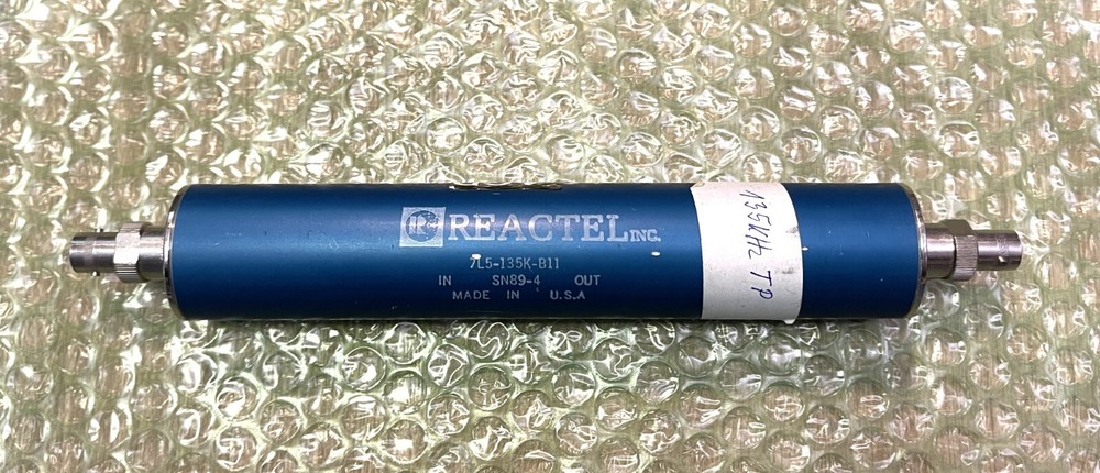 Lot of 8 tubular REACTEL bandpass filter